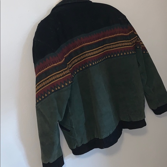 Vintage Leather/ Wool RETRO Jacket - Picture 4 of 11